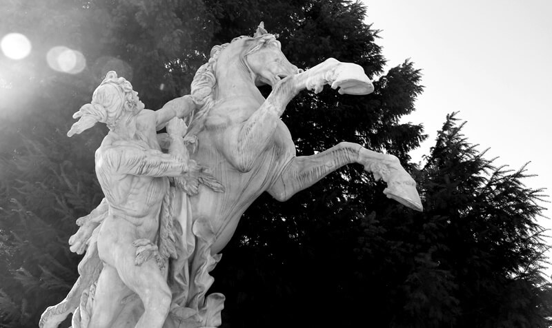 Wien Statuen Genuss-mit-fernweh.de s/w Fotografie