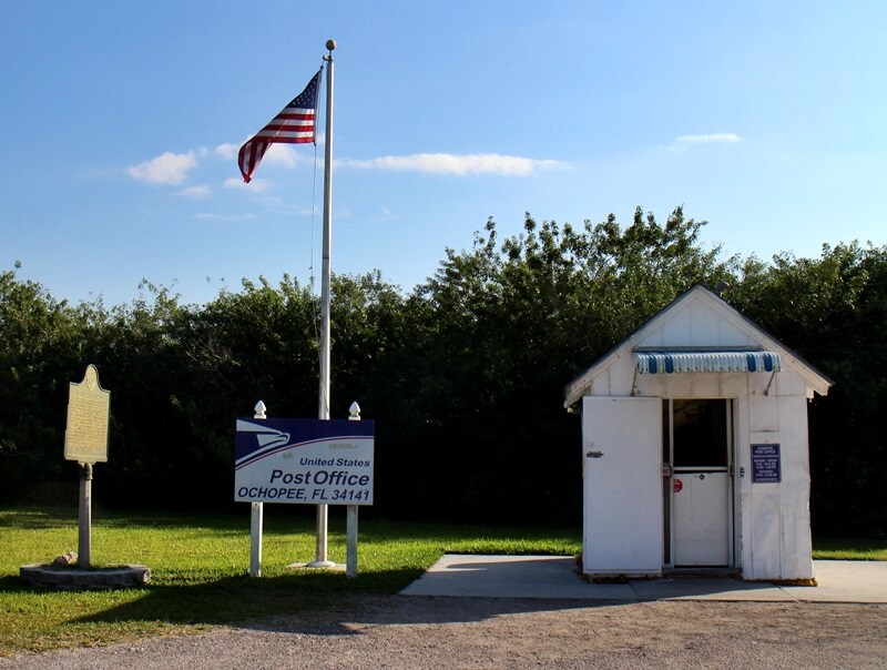 Everglades Safari Park USA Florida Rundreise Ochopee Post Office