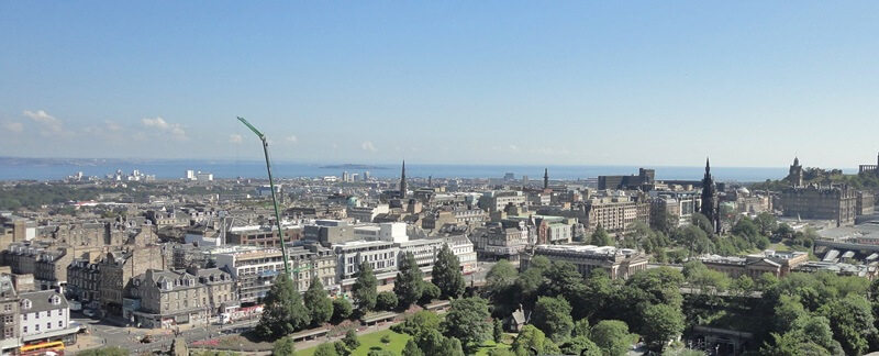 Schottland Inspirationen Reiseblog Genuss-mit-fernweh.de Edinburgh von oben